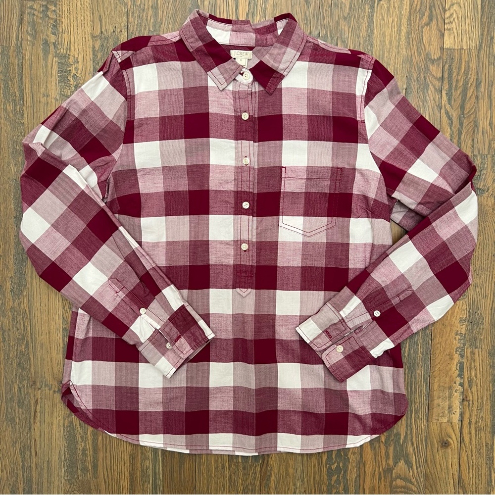 J. Crew Factory Plaid Popover